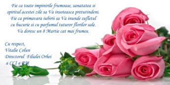 Felicitare 8 Martie